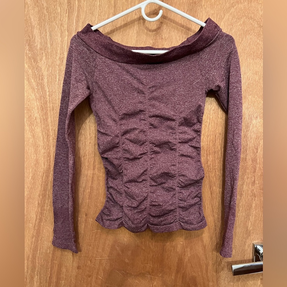 BCBG maxazria maroon top